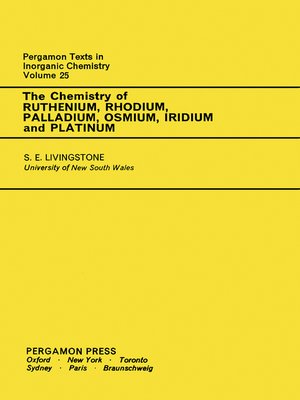 cover image of Pergamon Texts in Inorganic Chemistry, Volume 25